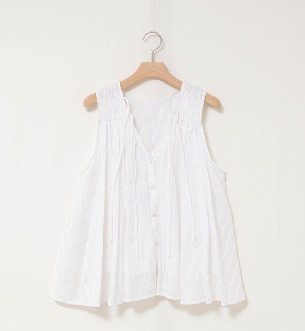 NOLLEY'S「【MARILYN MOON/マリリーンムーン】sheer check 2way gathered blouse」|シャツ・ブラウス|
