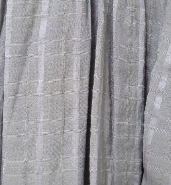 NOLLEY'S「【MARILYN MOON/マリリーンムーン】sheer check 2way gathered blouse」|シャツ・ブラウス|