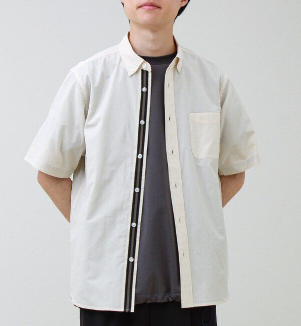 GLOSTER「オーバーフローサッカーニットテープS/Sシャツ」|シャツ・ブラウス|