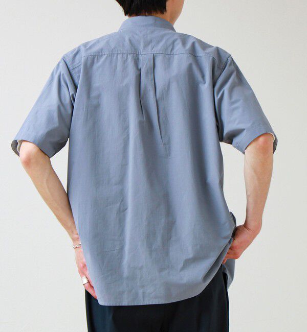 GLOSTER「オーバーフローサッカーニットテープS/Sシャツ」|シャツ・ブラウス|