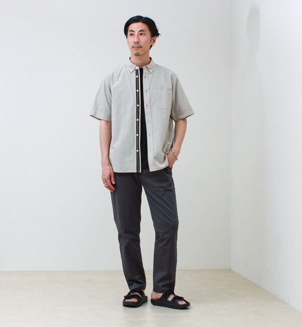GLOSTER「オーバーフローサッカーニットテープS/Sシャツ」|シャツ・ブラウス|