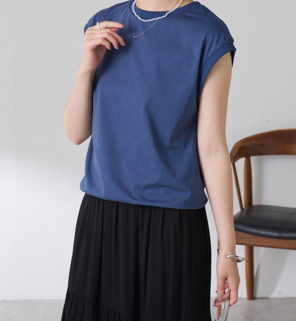  「【接触冷感】Qanos.クールタッチTシャツ」|Tシャツ・カットソー|