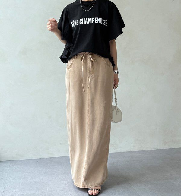  「【WEB限定】ラッフルスリーブロゴTEE」|Tシャツ・カットソー|