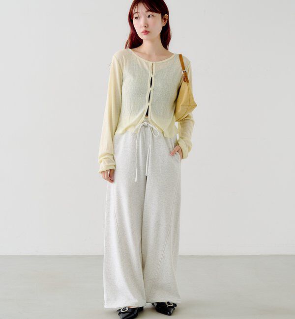  「【4色展開/前後2WAY】ラインストーンシアーカットソー」|Tシャツ・カットソー|