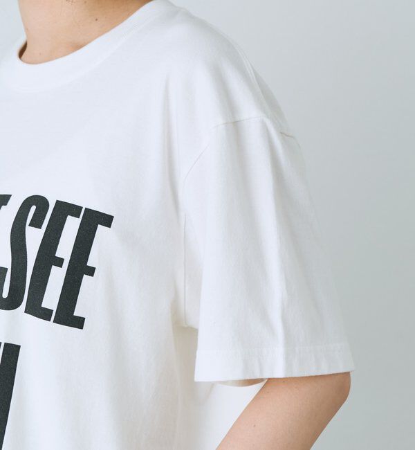  「予約【A・MONN】【綿100%/洗濯機洗い可】feelロゴTee」|Tシャツ・カットソー|