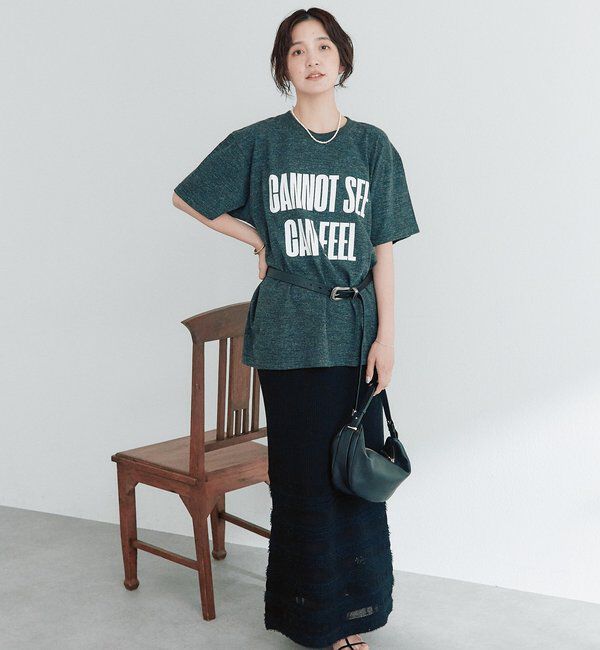  「予約【A・MONN】【綿100%/洗濯機洗い可】feelロゴTee」|Tシャツ・カットソー|