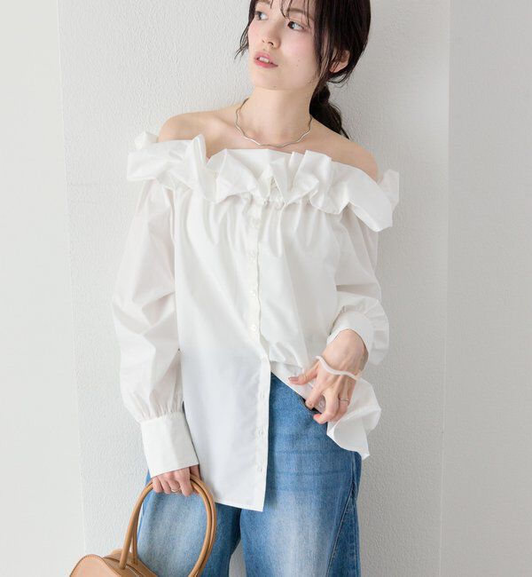  「コットンキャンディブラウス」|シャツ・ブラウス|オフホワイト