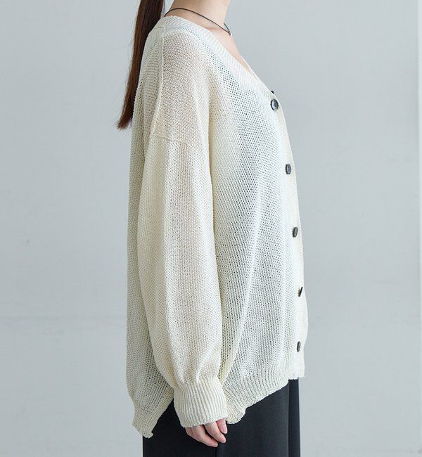  「【新色登場】ペーパーヤーンカーディガン」|カーディガン|