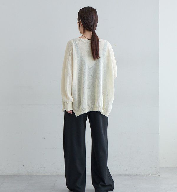 「【新色登場】ペーパーヤーンカーディガン」|カーディガン|