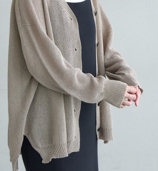  「【新色登場】ペーパーヤーンカーディガン」|カーディガン|
