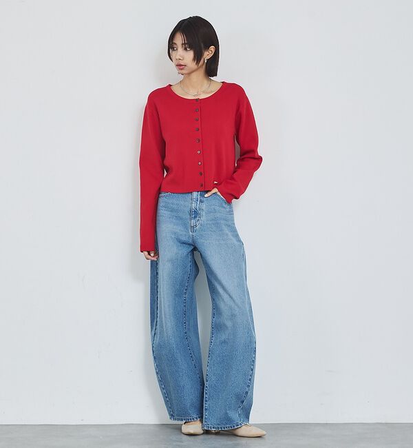 abahouse mavie「【再入荷】ウォッシュドバレルジーンズ【予約】」|デニム|