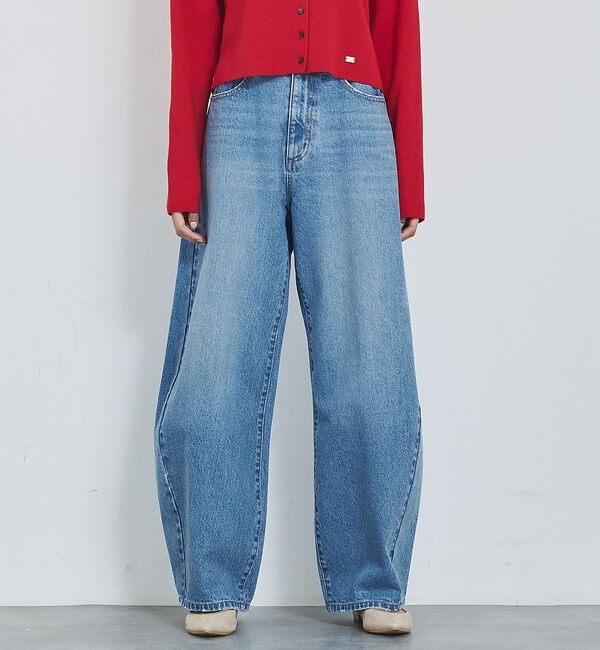 abahouse mavie「【再入荷】ウォッシュドバレルジーンズ【予約】」|デニム|