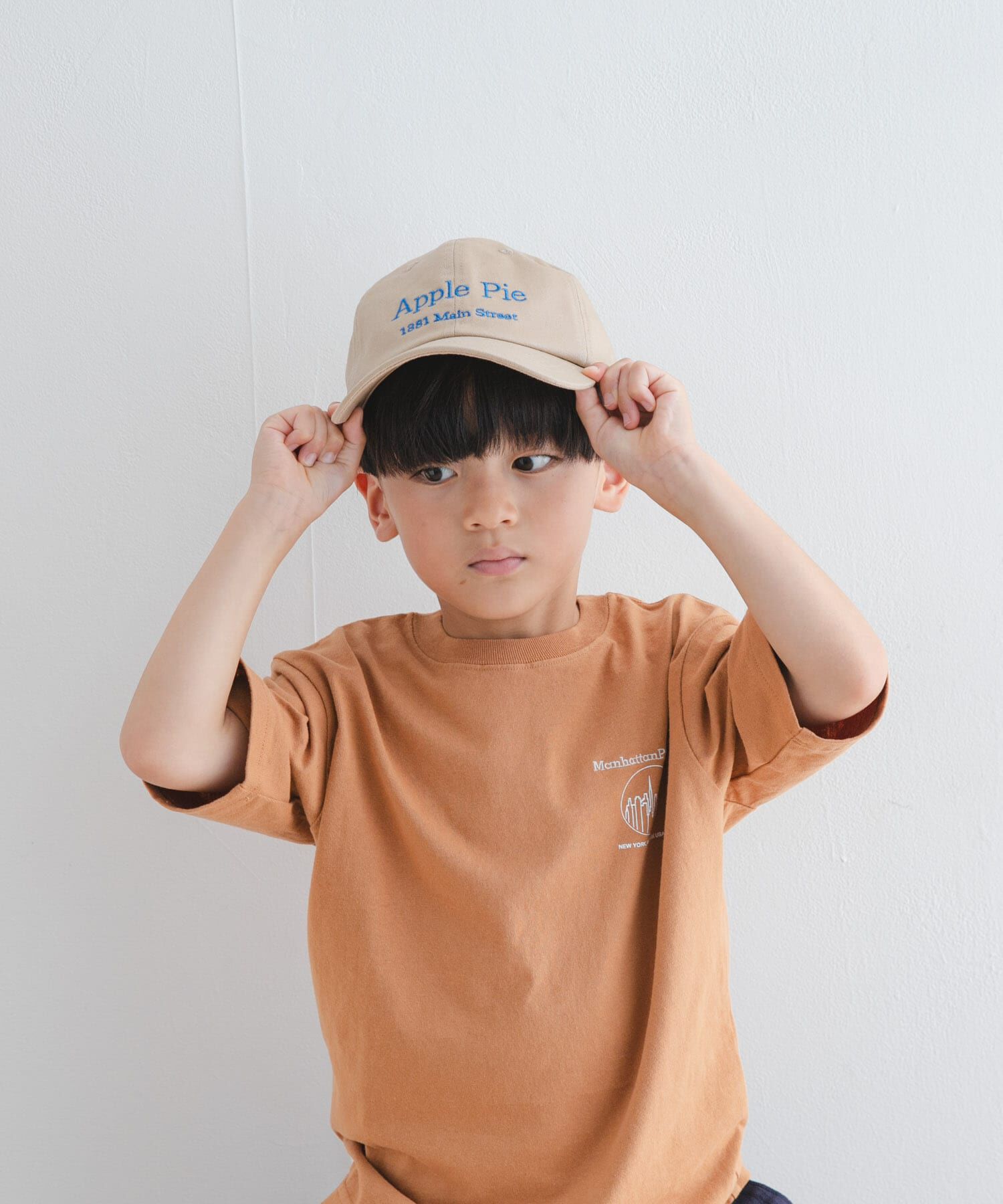 URBAN RESEARCH DOORS「ロゴ刺繍キャップ(KIDS)」|その他|ベージュ