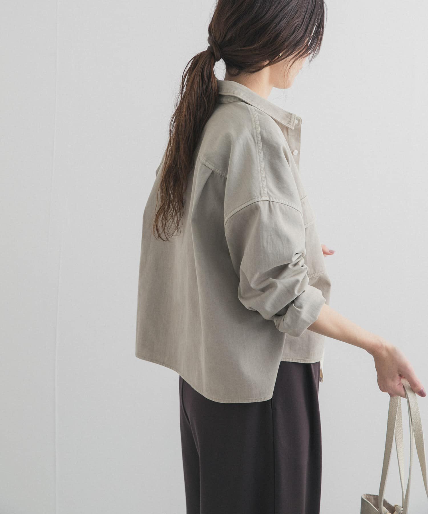 URBAN RESEARCH DOORS「デニムショート丈シャツ」|シャツ・ブラウス|