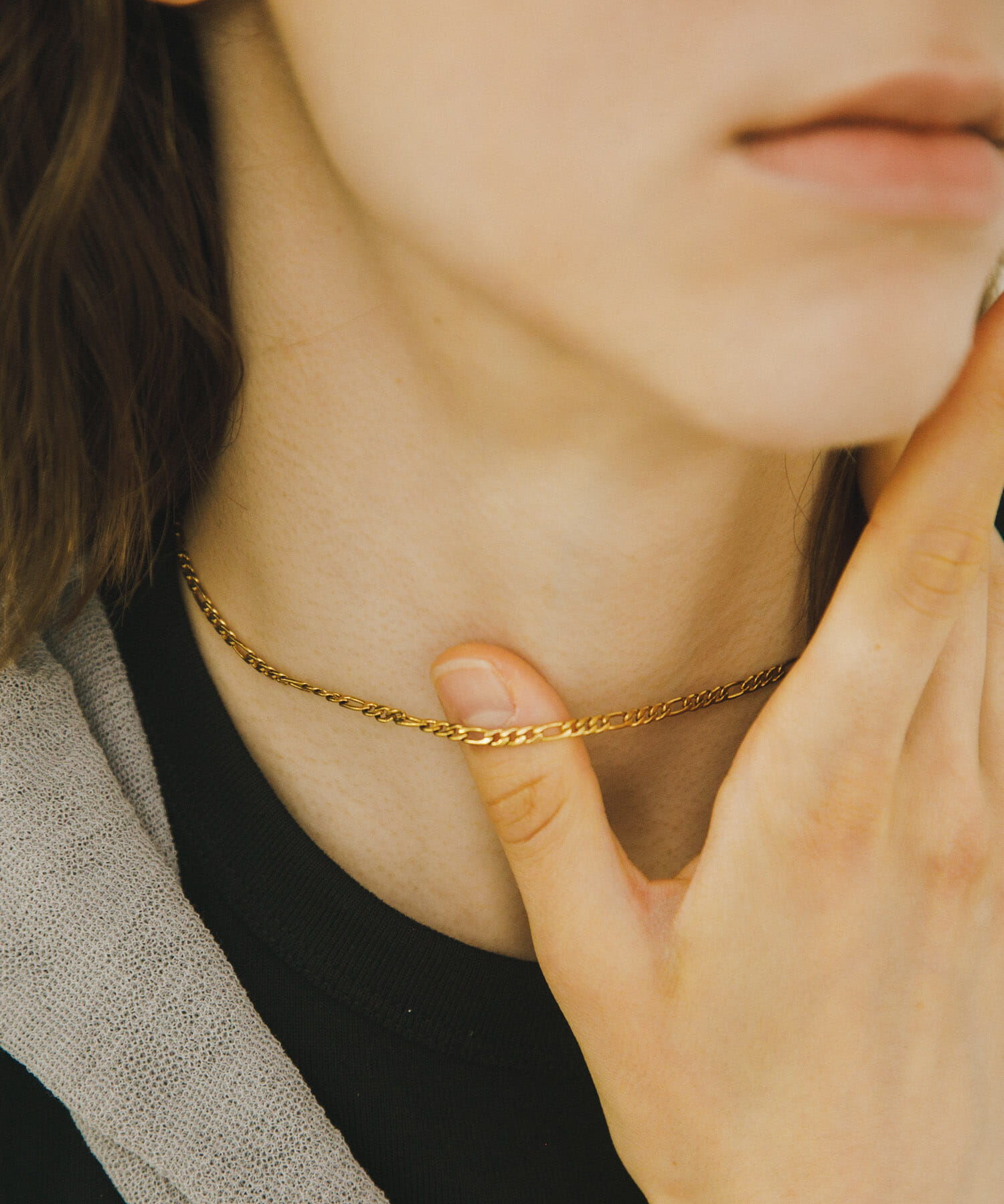 URBAN RESEARCH「decor『デコール』　STAINLESS FLATCHAIN NEC」|ネックレス|ゴールド