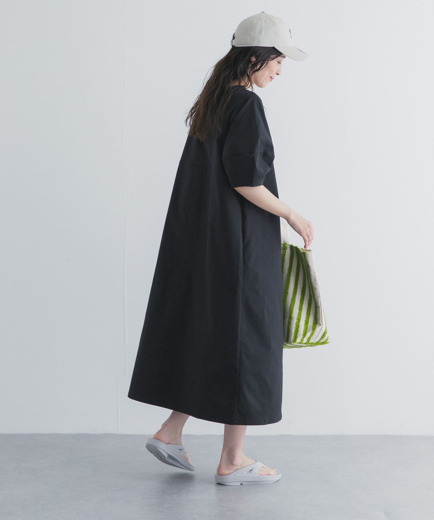 URBAN RESEARCH DOORS「2WAYランタンスリーブ ワンピース」|ワンピース|