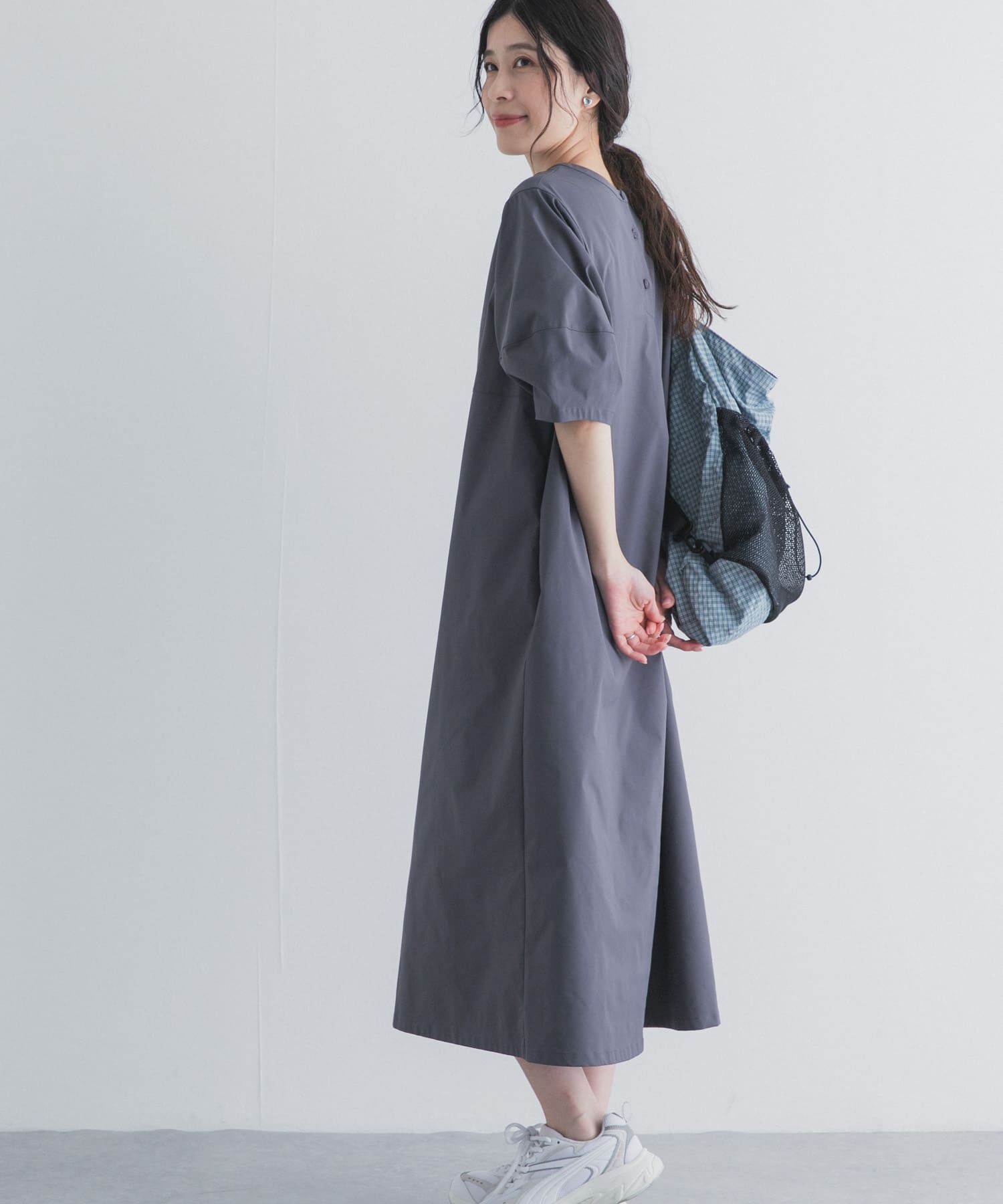 URBAN RESEARCH DOORS「2WAYランタンスリーブ ワンピース」|ワンピース|