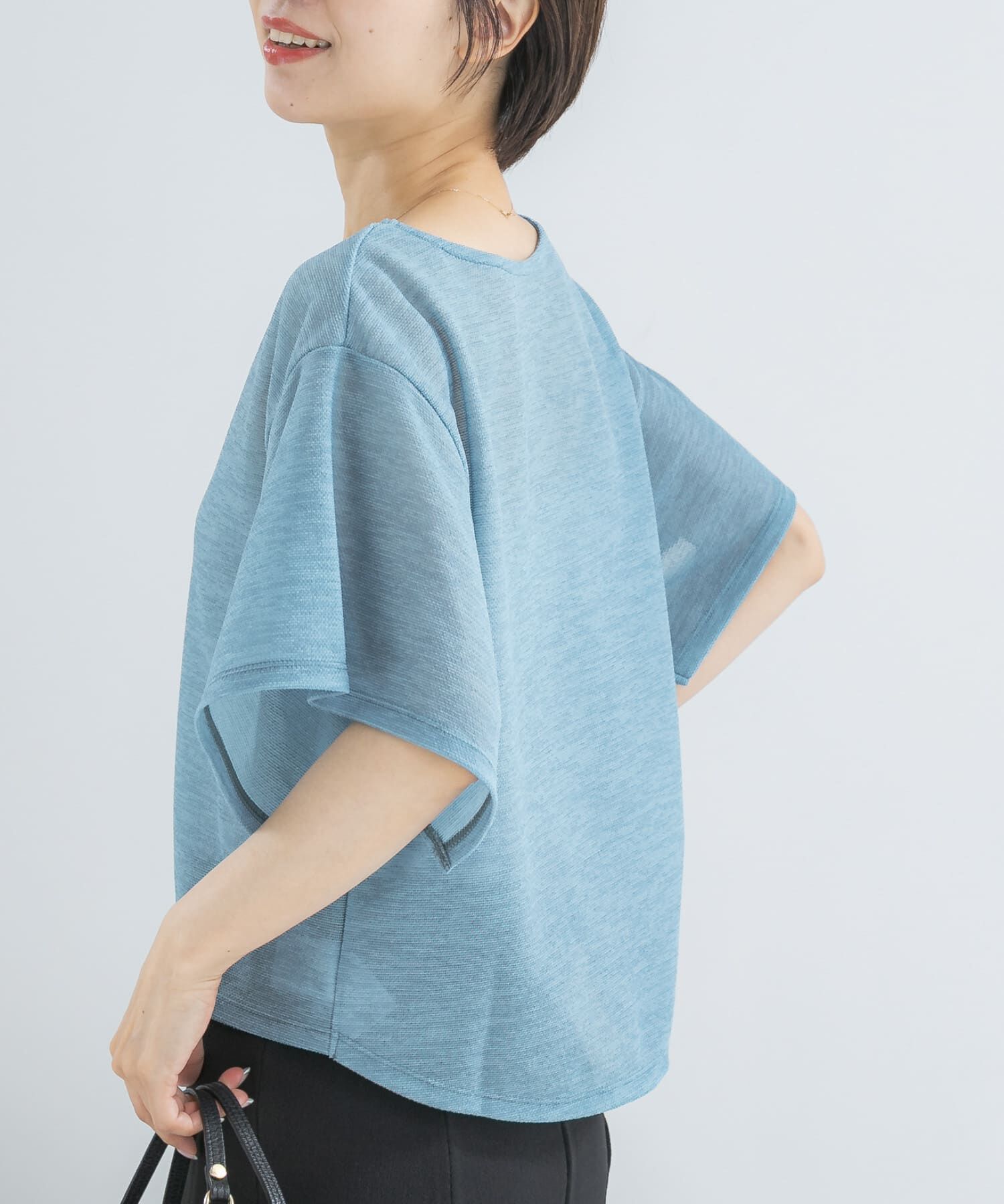 URBAN RESEARCH ROSSO「スリットスリーブカラミカットソー」|Tシャツ・カットソー|