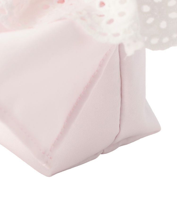 Maison de FLEUR「【A4対応】サテンフロントフリルスクエアトートバッグ」|トートバッグ|