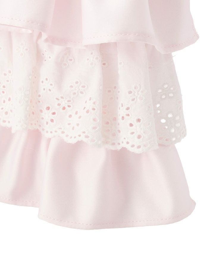 Maison de FLEUR「【A4対応】サテンフロントフリルスクエアトートバッグ」|トートバッグ|
