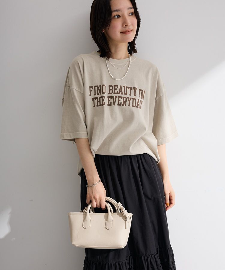 Green Parks「ピグメントロゴTシャツ」|Tシャツ・カットソー|Beige