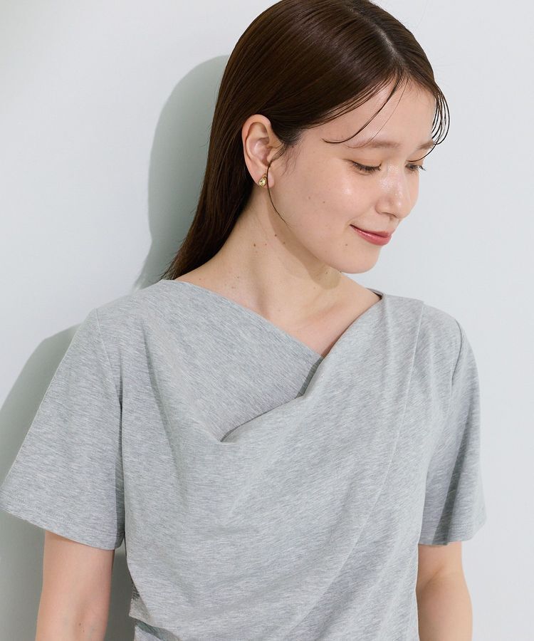Green Parks「5分袖ドレーププルオーバー」|Tシャツ・カットソー|