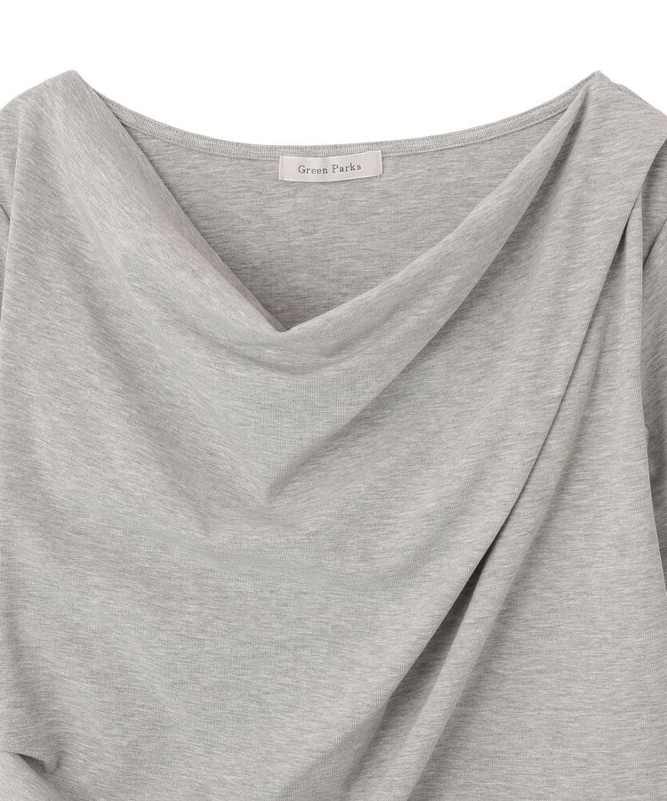 Green Parks「5分袖ドレーププルオーバー」|Tシャツ・カットソー|