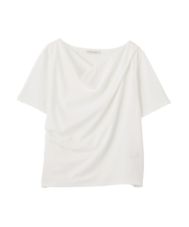 Green Parks「5分袖ドレーププルオーバー」|Tシャツ・カットソー|