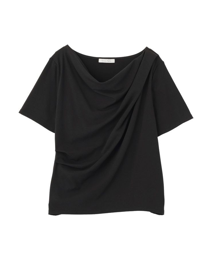 Green Parks「5分袖ドレーププルオーバー」|Tシャツ・カットソー|