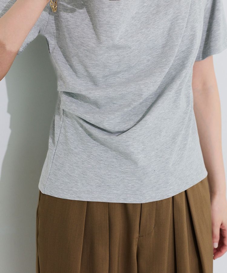 Green Parks「5分袖ドレーププルオーバー」|Tシャツ・カットソー|