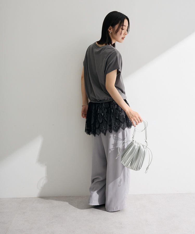 Green Parks「レースドッキングフレンチプルオーバー」|Tシャツ・カットソー|