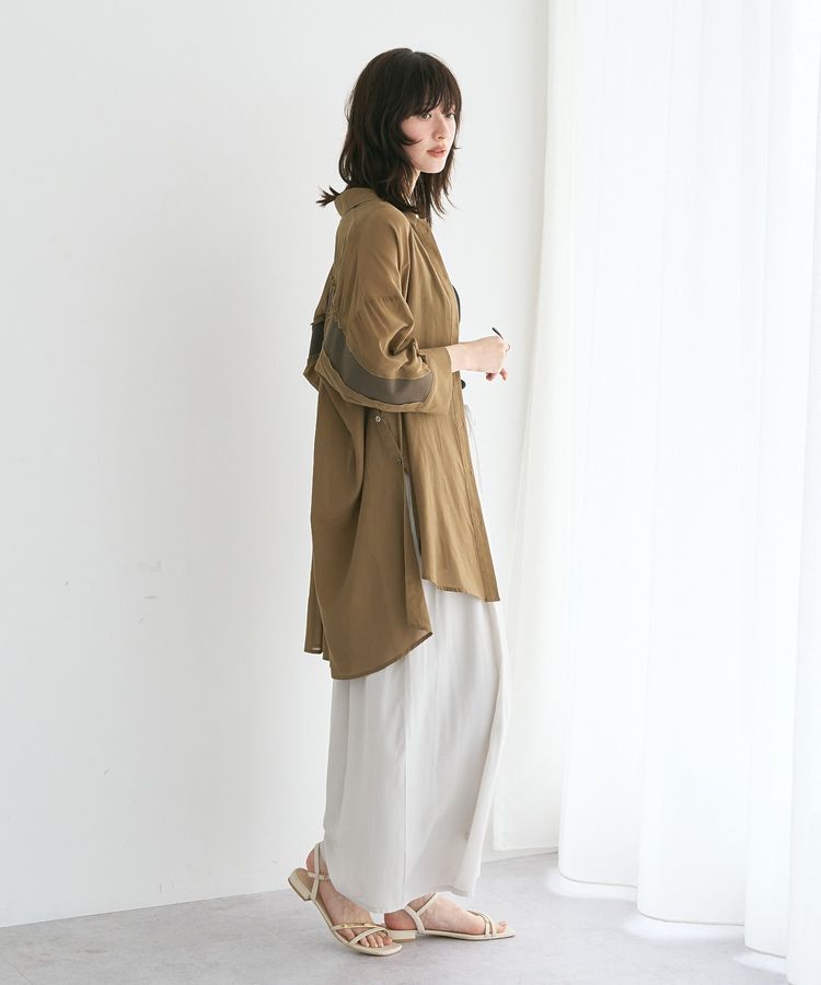 YECCA VECCA「【セットアップ可能】シルキータックワイドパンツ」|その他|