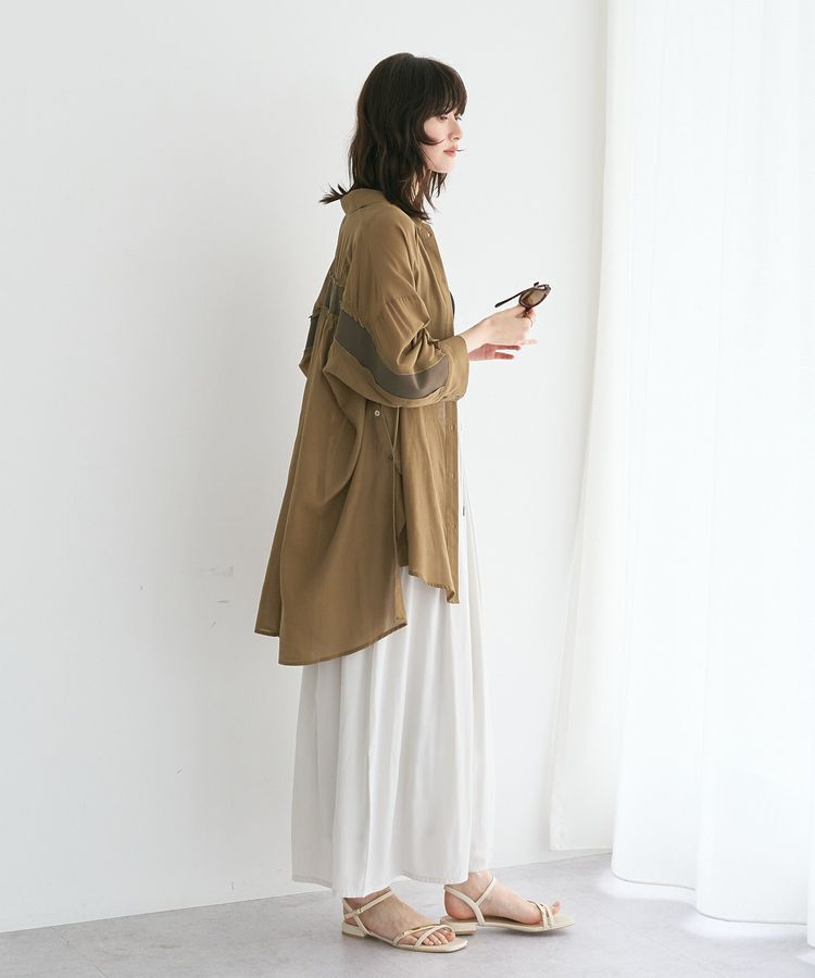 YECCA VECCA「【セットアップ可能】シルキータックワイドパンツ」|その他|