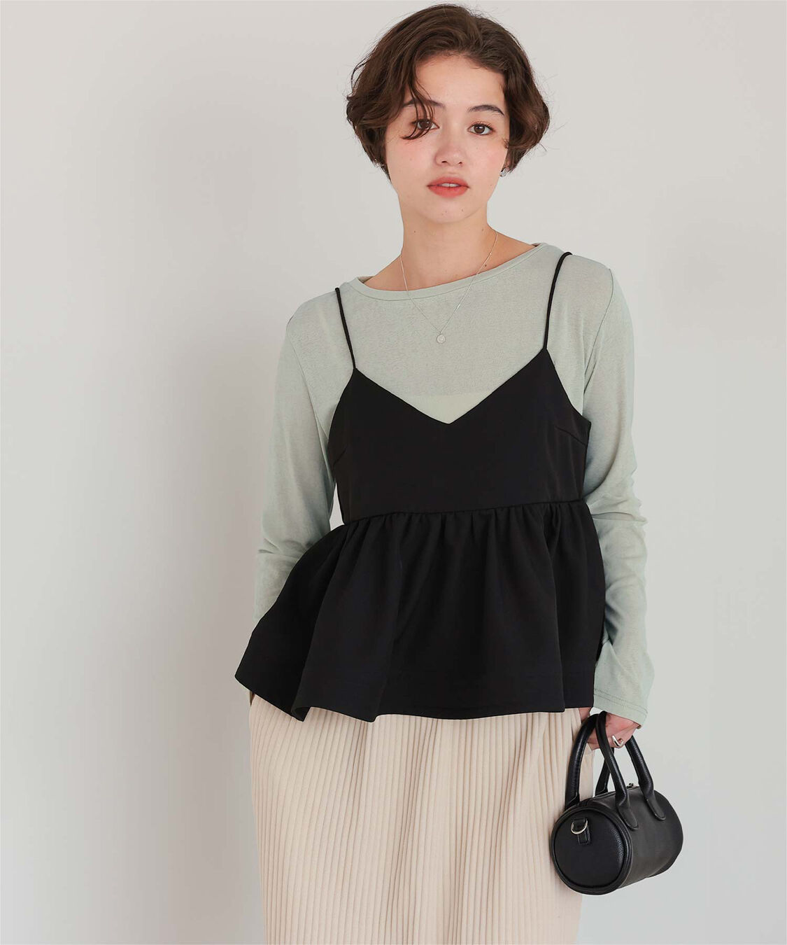 titivate「シアーカットソーロングスリーブトップス」|Tシャツ・カットソー|