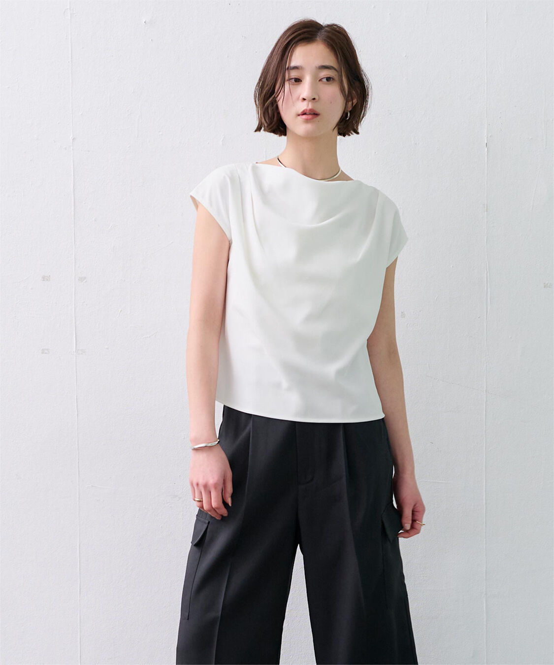 ur's「ショルダータックドレーププルオーバー」|Tシャツ・カットソー|