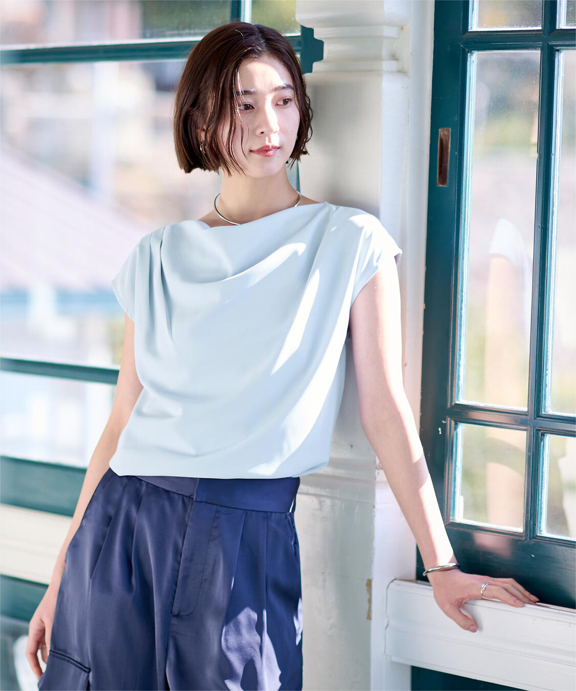 ur's「ショルダータックドレーププルオーバー」|Tシャツ・カットソー|