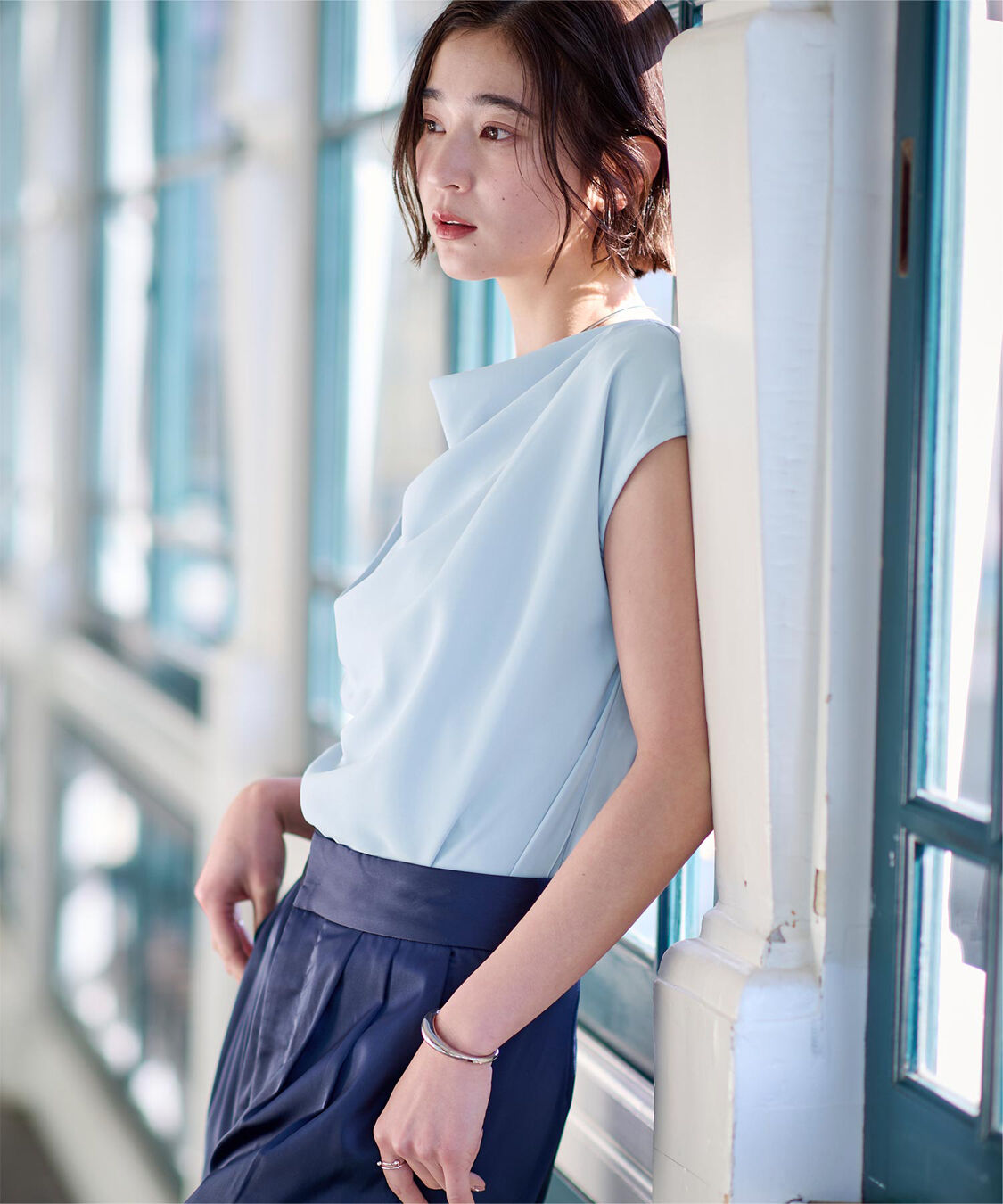 ur's「ショルダータックドレーププルオーバー」|Tシャツ・カットソー|