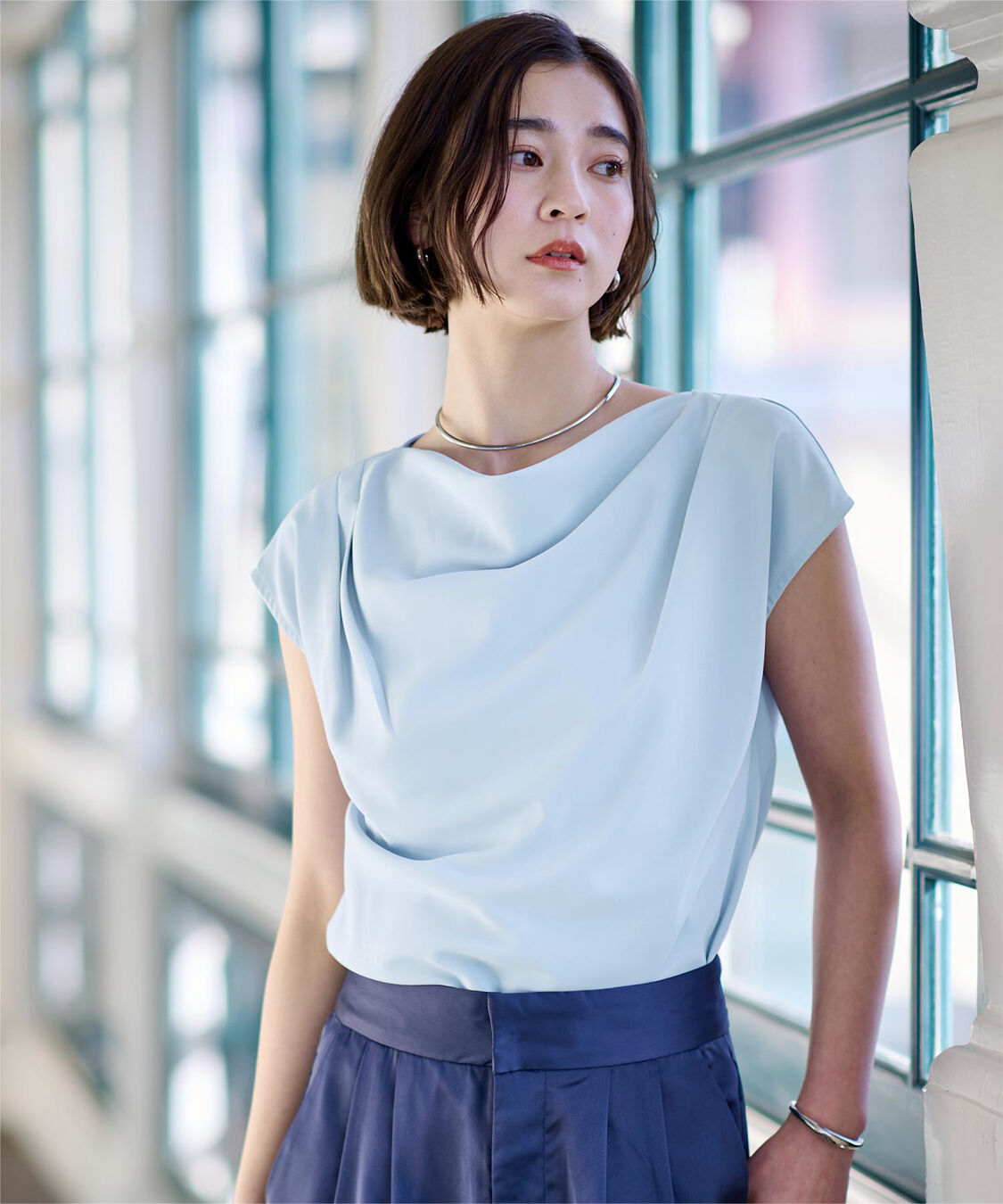 ur's「ショルダータックドレーププルオーバー」|Tシャツ・カットソー|