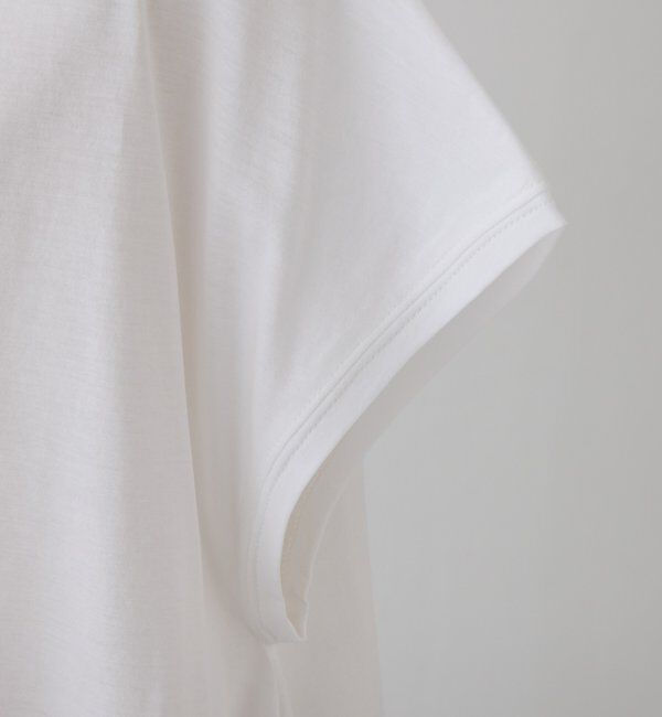  「レースヘムシルケットTシャツ」|プルオーバー|