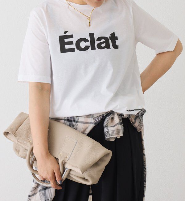  「シルケットロゴプリント&times;刺繍Tシャツ」|プルオーバー|