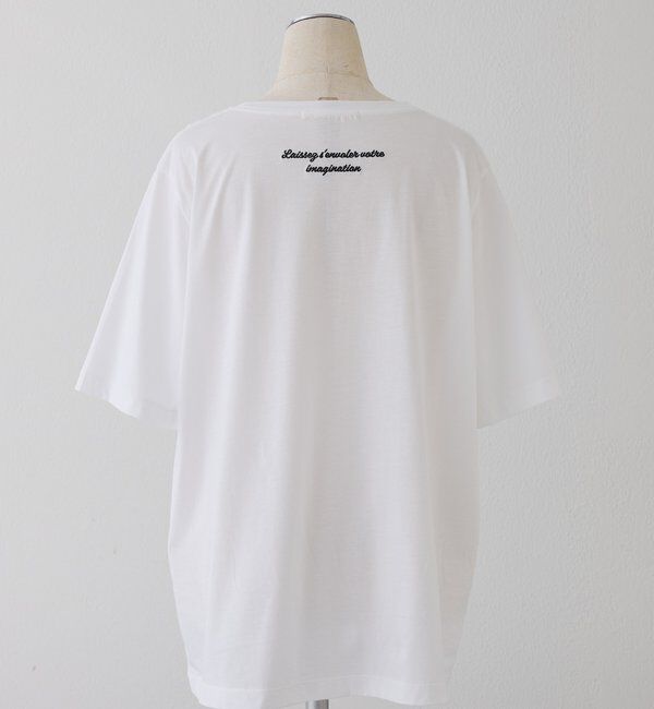  「シルケットロゴプリント&times;刺繍Tシャツ」|プルオーバー|
