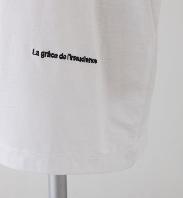  「シルケットロゴプリント&times;刺繍Tシャツ」|プルオーバー|