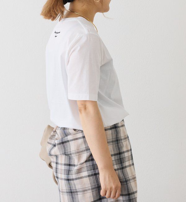  「シルケットロゴプリント&times;刺繍Tシャツ」|プルオーバー|