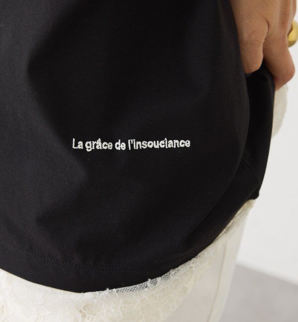  「シルケットロゴプリント&times;刺繍Tシャツ」|プルオーバー|