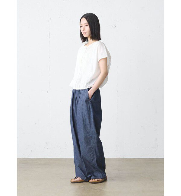 MidiUmi「MidiUmi デニムタックワイドイージーパンツ」|その他|