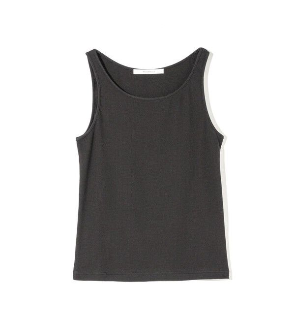 MIDIUMISOLID「MIDIUMISOLID for Ladies フィットリブタンクトップ」|Tシャツ・カットソー|ブラック