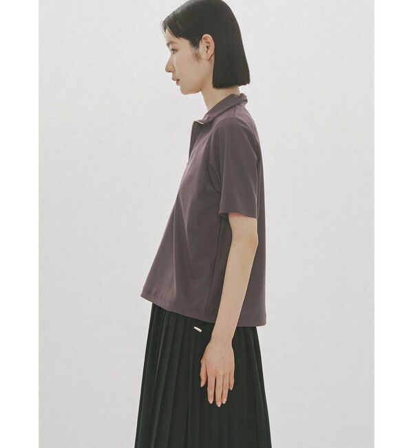 MIDIUMISOLID「MIDIUMISOLID for Ladies エッセンシャルジップネックトップス」|Tシャツ・カットソー|