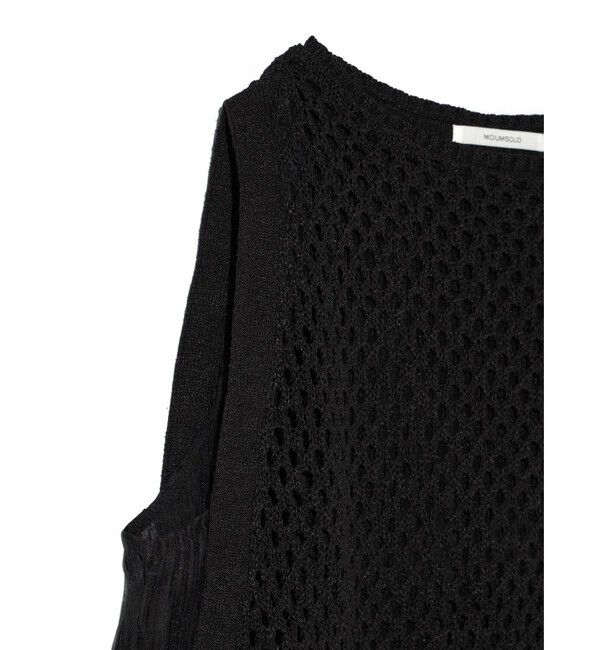 MIDIUMISOLID「MIDIUMISOLID for Ladies メッシュニットプリーツベスト」|ベスト・ジレ|
