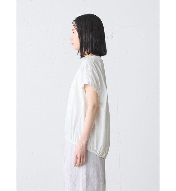 MidiUmi「MidiUmi ヘムギャザーノースリーブ」|Tシャツ・カットソー|