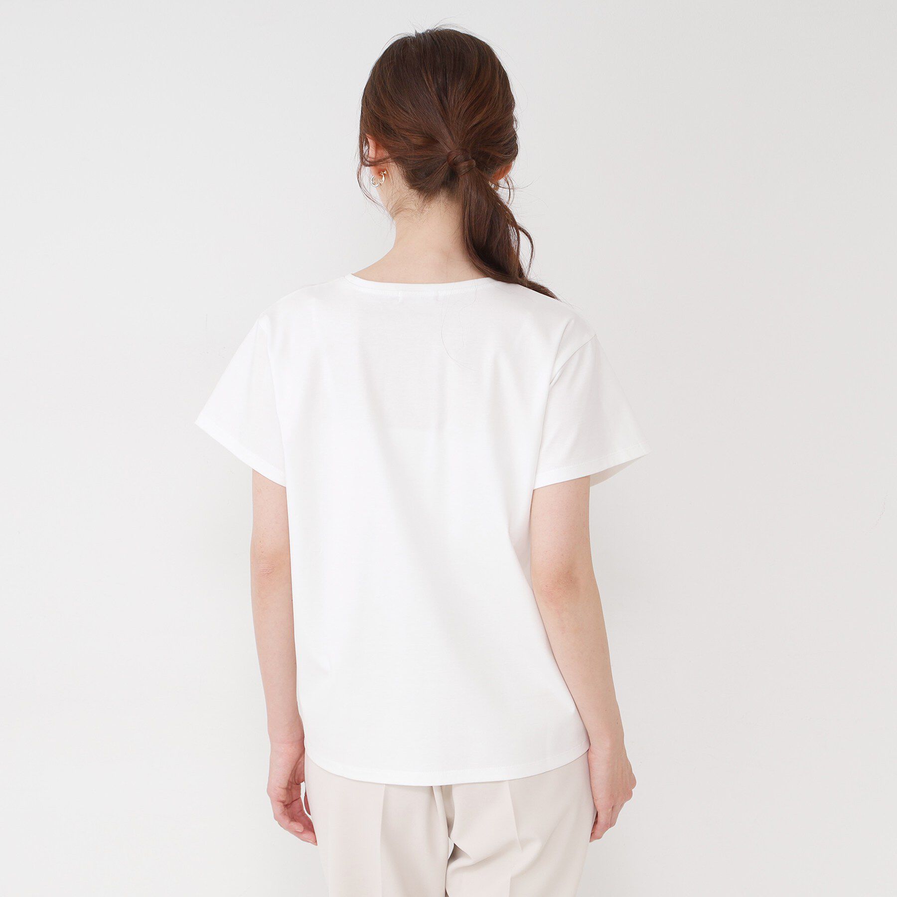 COUP DE CHANCE「【手洗い可／接触冷感/抗菌防臭/消臭/UVカット】半袖ロゴTシャツ」|Tシャツ・カットソー|